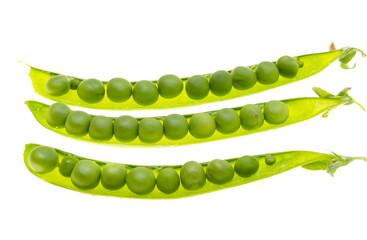 Wall Mural - green peas isolated