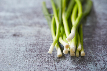 Wall Mural - bunch of green onions, scallion 