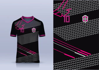 t-shirt sport design template, Soccer jersey mockup for football club.