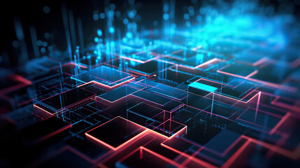 Modern digital abstract 3D background