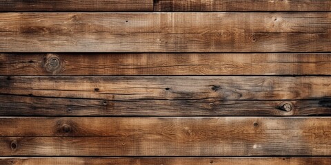 Wall Mural - Wood panel texture brown board background copy space, AI Generated