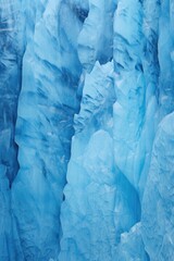 Canvas Print - blue ice glacier texture close-up, created with generative ai