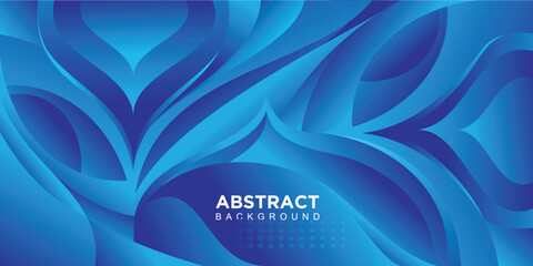 Wall Mural - Abstract banner gradient vector with blue color design