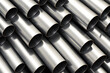 metal, steel pipes, abstract industrial background