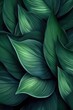 © HandmadePictures - The beautiful texture of green leaves up close, abstract nature. (Illustration, Generative AI)