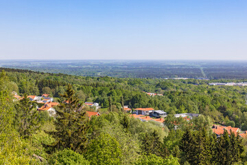 Sticker - Detached houses on a slope with a beautiful view