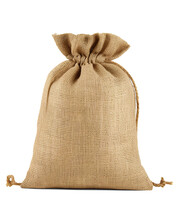 Burlap Sack Isolated On Transparent Or White Background, Png