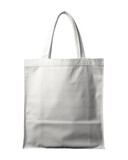 Fototapeta  - White tote bag isolated on transparent or white background, png