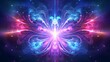 Fractal Abstract Neon Fractal Wallpaper Unveiling the Wonders of Space