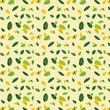 열대 식물 이파리 잎 패턴