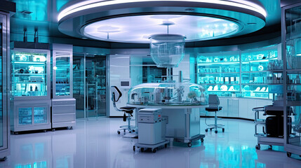 Wall Mural - high-tech laboratory with medicine