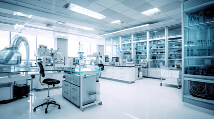 Wall Mural - high-tech laboratory with medicine
