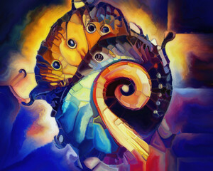 Wall Mural - Synergies of Living Forms