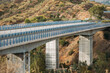 Modern highway bridge with striking architecture and sturdy supporting columns for efficient transportation