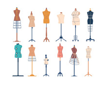 Adjustable Sewing Mannequins For Garment Sewing, Made Of Durable Materials, It Provides Women, Men And Kids