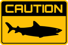 Warning Symbol Sign There Is A Shark