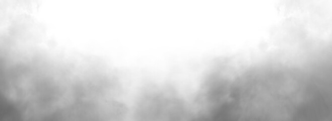 smoke misty fog on isolated texture overlays. design element.
