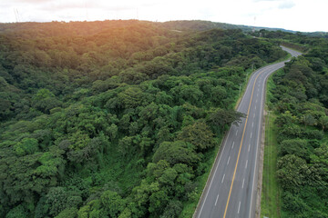 Wall Mural - Mountain highway road