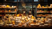 Cheese In A Grocery Store - Food Photography
