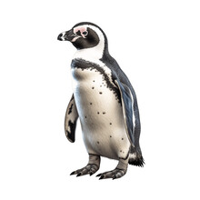 African Penguin  Isolated On Transparent Background.