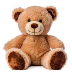 Wall Mural - cute teddy bear isolated on transparent background - generative ai