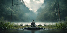 Meditation In Der Natur KI