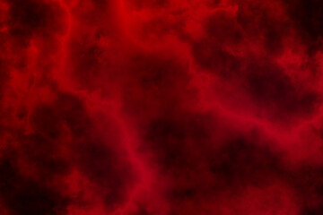 Wall Mural - Red smoke in dark background. Texture and desktop picture