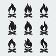 © Si Tolan - firewood logo line art design