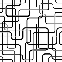 line seamless pattern. repeating abstract black lines isolated on white background. repeated geometr