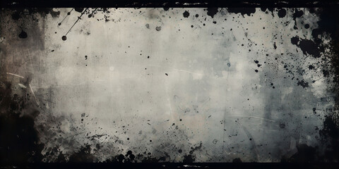 Abstract Grunge Black and White Dirt Dust Scratches Wall Texture Background. A.I. Generated.
