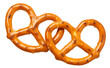 Delicious pretzels cut out