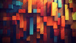 © Japanese_Brush - classic videogame inspired block cubes background, wallpaper artwork, ai generated image