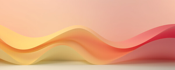 Wall Mural - wavy abstract background, generative ai