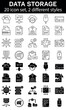 © Smix Ryo  - Data storage icon set. vector collection in 2 different styles