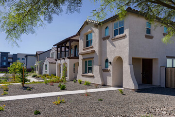 Wall Mural - single-family homes ready to be sold.