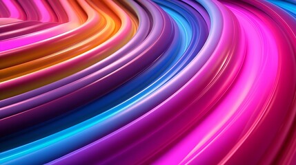 Aufkleber - Colorful abstract lines on a vibrant background