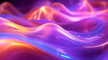 Aufkleber - A vibrant abstract design featuring curvy lines and bold colors