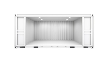 Wall Mural - Interior of mobile container site office for construction site. Shipping container. Portable house and office cabins,Generative AI illustration