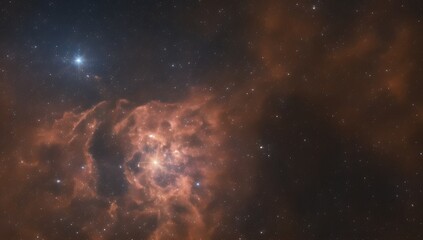 Wall Mural - A Composition Of A Gorgeous View Of A Star In The Sky AI Generative