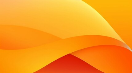 Wall Mural - Minimal geometric background. Orange element with fluid gradient. Dynamic shape composition v2