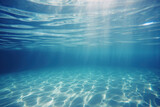 Fototapeta Łazienka - Blue and surface underwater background