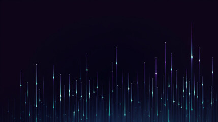 Wall Mural - lines going up lines cybersecurity background technology concept.