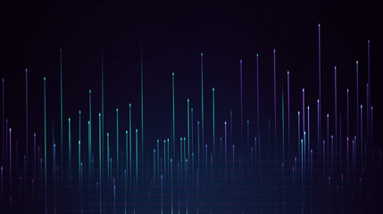 Wall Mural - lines going up lines cybersecurity background technology concept.