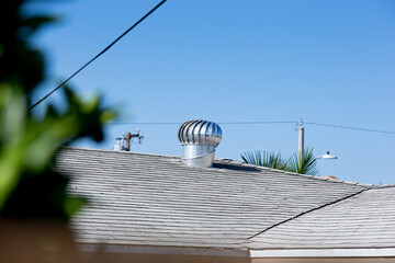 a view of a roof turbine vent.