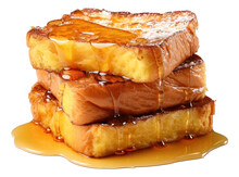 Bread Slices With Honey.