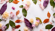 © iwaart - floral background for beauty, cosmetic product presentation