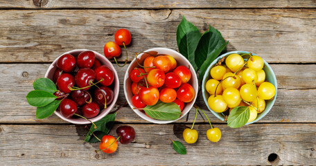 Poster - A vibrant and colorful cherry, bursting with sweet juiciness