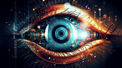 Wall Mural - world sight day 8th october generative ai