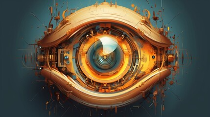 Wall Mural - world sight day 8th october generative ai