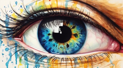 Wall Mural - world sight day 8th october generative ai
